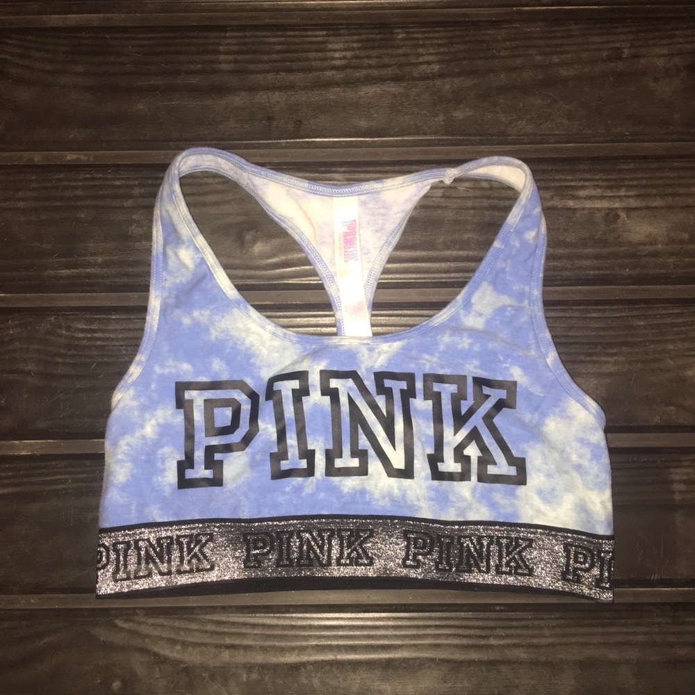 Tie Dye Blue VS Pink Sports Bra Small